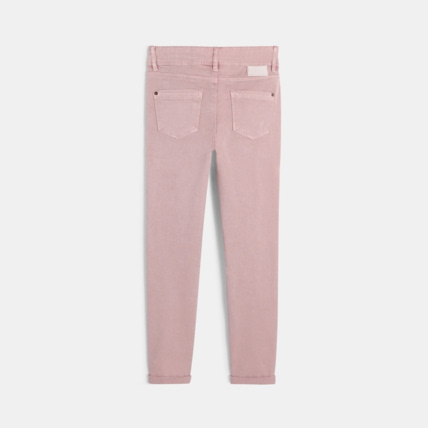 Avis Pantalon skinny hyper stretch rose fille OKAIDI 2
