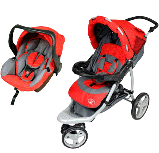 Avis Poussette 3 roues duo siège auto TEX Baby 1