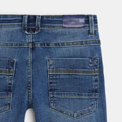 Avis Bermuda en jean bleu garçon OKAIDI 4