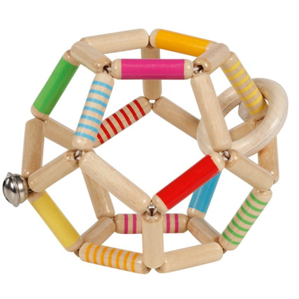 Avis Hochet balle flexible rayée GOKI 1