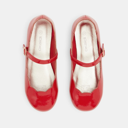 Avis Ballerines métallisées à brides rouges fille OKAIDI 3