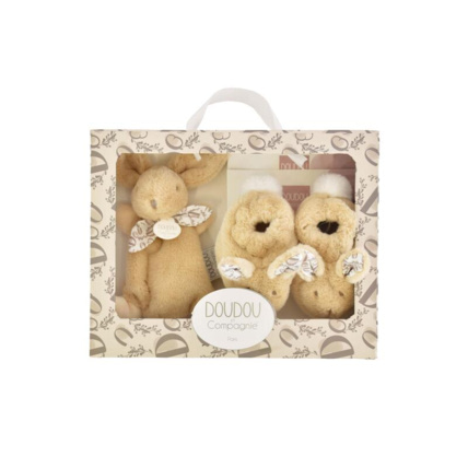 Avis Coffret chaussons et doudou Lapin DOUDOU ET COMPAGNIE 1