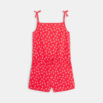 Avis Combishort en jersey imprimé rose fille OKAIDI 2