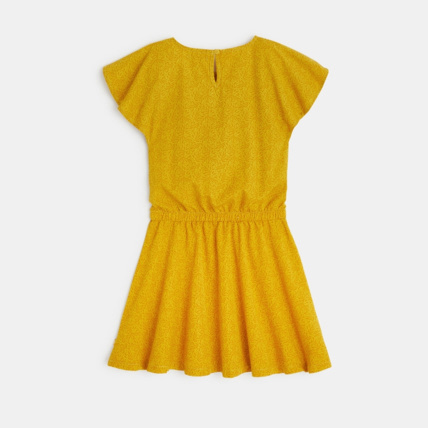 Avis Robe manches courtes imprimée jaune fille OKAIDI 4