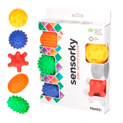 Avis Coffret de 5 balles bébé - éveil sensoriel Sevira Kids 2