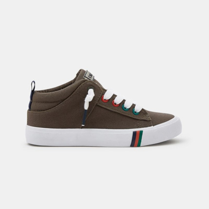 Avis Baskets mid en toile vertes garçon OKAIDI 1