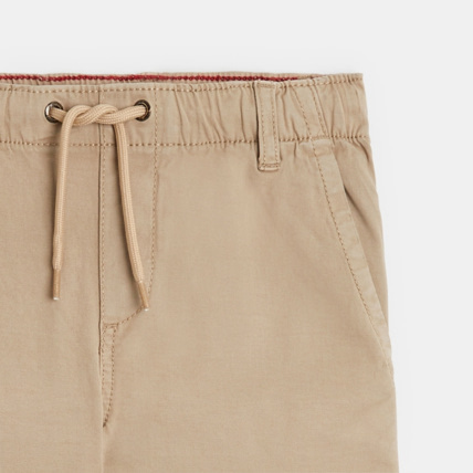 Avis Pantalon large à enfiler beige garçon OKAIDI 2
