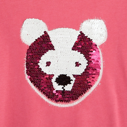 Avis T-shirt manches longues à sequins magiques rose fille OKAIDI 2