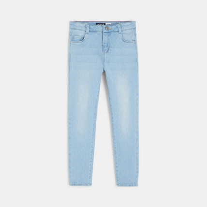 Avis Jean skinny à pois brodés bleu fille OKAIDI 2