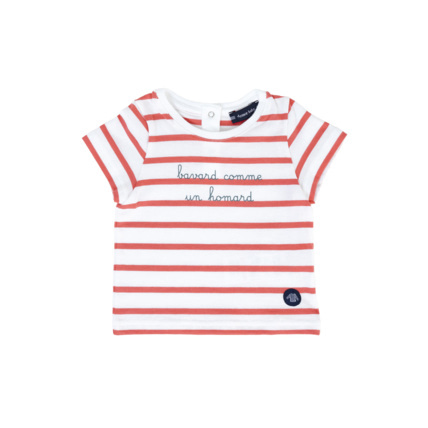Avis T-shirt "homard" Baby - coton léger - Blanc/Sanguine ARMOR-LUX 1