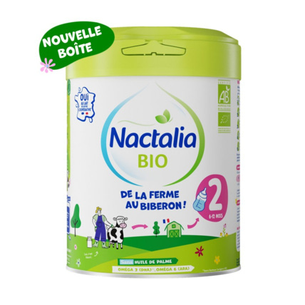 Avis Lait bio infantile 2ème âge 6-12 mois Nactalia BIO 1