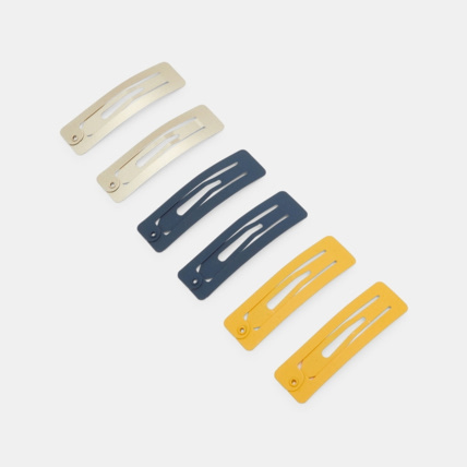 Avis Barrettes clic-clac unies (par 6) bleu fille OKAIDI 1
