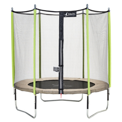 Avis Trampoline de jardin 244 cm + filet de sécurité JUMPI Kangui 1