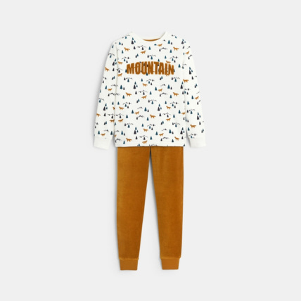 Avis Pyjama 2 pièces en velours orange garçon OKAIDI 1