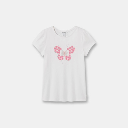 Avis T-shirt fantaisie rose fille OKAIDI 1