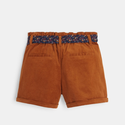 Avis Short en velours taille haute ceinturée marron fille OKAIDI 4