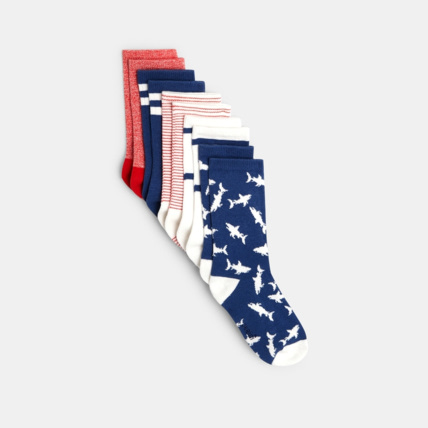 Avis Chaussettes fantaisie (lot de 5 paires) rouges garçon OKAIDI 1