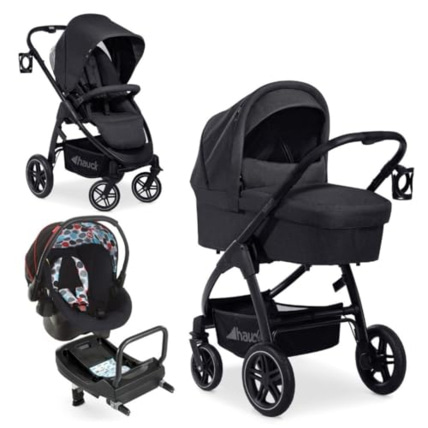 Avis Poussette 3 en 1 Saturn R Set avec Siege Auto Bebe Comfort Fix, Base Isofix, Nacelle et Assise Hauck 1