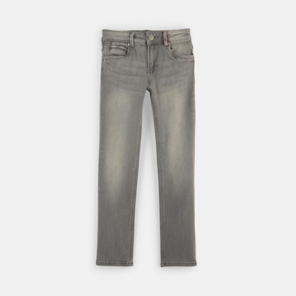 Avis Jean slim hyper résistant gris garçon OKAIDI 1