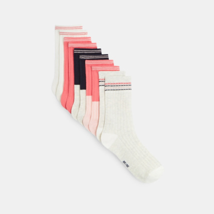 Avis Chaussettes côtelées (lot de 5) roses fille OKAIDI 1