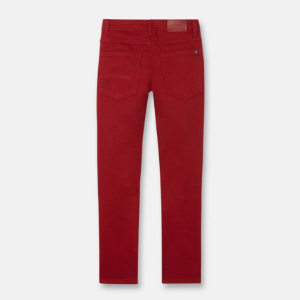 Avis Pantalon slim en toile rouge garçon OKAIDI 2