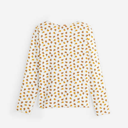 Avis T-shirt manches longues motifs fruits jaune fille OKAIDI 4