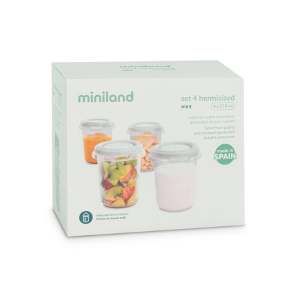 Avis Set de 4 hermétiques 250ml Hermisized MINILAND 4