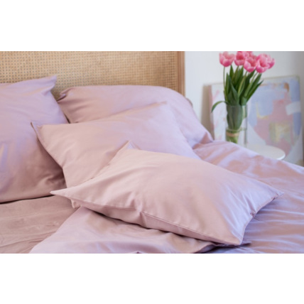 Avis Housse de couette en satin de coton - Dusty Pink Mon Lit Cabane 4