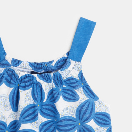 Avis Débardeur imprimé de fleurs bleu fille OKAIDI 3
