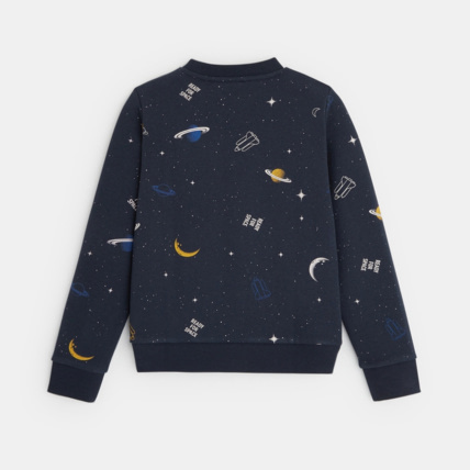Avis Sweat-shirt imprimé motif espace gris garçon OKAIDI 4