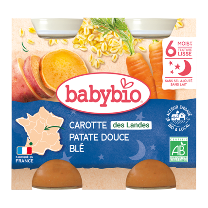 Avis Carotte des Landes Patate douce Blé Babybio 1
