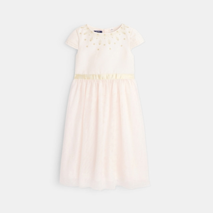 Avis Robe ballerine brodée et pailletée roses fille OKAIDI 1