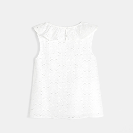 Avis Top en broderie anglaise blanc fille OKAIDI 4