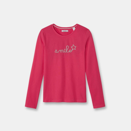 Avis T-shirt manches longues rose fille OKAIDI 1