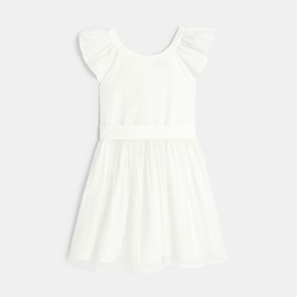 Avis Robe habillée pailletée beige fille OKAIDI 1