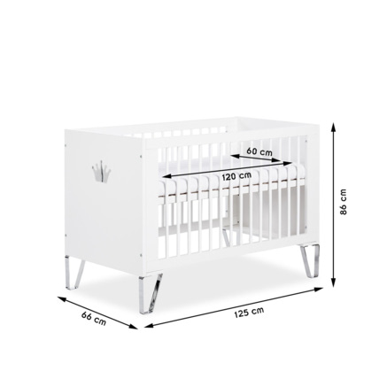 Avis Lit bébé évolutif avec pieds en métal et miroir BLANKA LITTLE SKY BY KLUPS 4