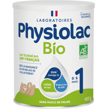 Avis Lait infantile Bio 1er âge - 400g Physiolac 1