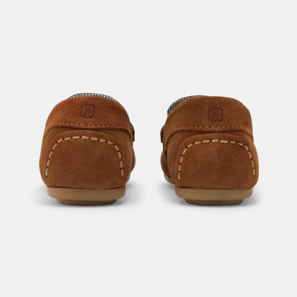 Avis Mocassin croûte de cuir uni marron garçon OKAIDI 4