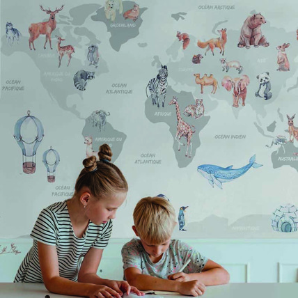 Avis Papier peint Nº128 - Carte du monde WELLPAPERS 1