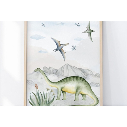 Avis Image Dinosaures Diplodocus et Ptérodactyles Mon Lit Cabane 3