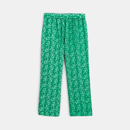 Avis Pantalon large imprimé vert fille OKAIDI 2