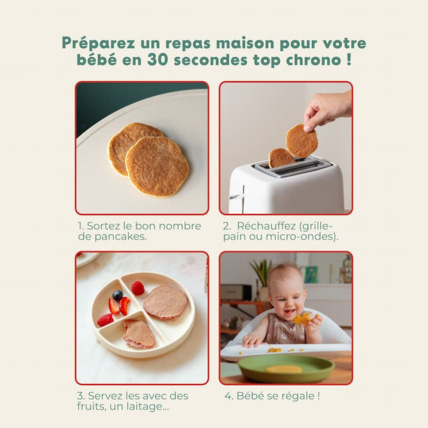 Avis Pancake : Banane - 6 pancakes - Idéal diversification et DME Yooji 6