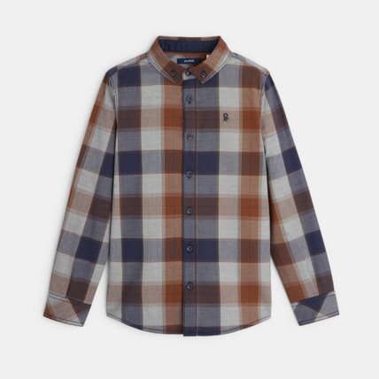 Avis Chemise à carreaux à col boutonné jaune garçon OKAIDI 2
