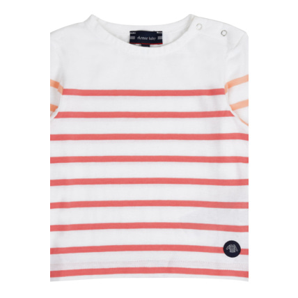 Avis Marinière Baby - coton léger - Blanc/Chuppa/Manguier ARMOR-LUX 3