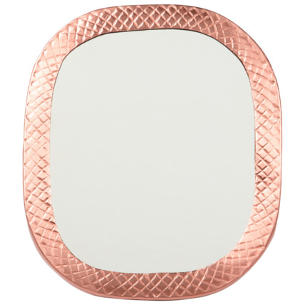 Avis Miroir à cadre fantaisie rose métallisé Prémaman 1