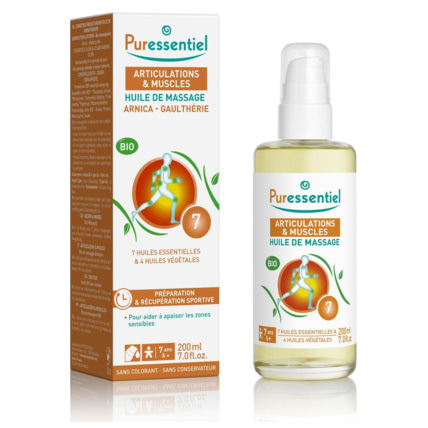 Avis Huile de massage bio articulations et muscles 200ml PURESSENTIEL 1