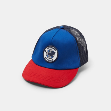 Avis Casquette toile et filet "Lifeguard of the day" bleue garçon OKAIDI 1