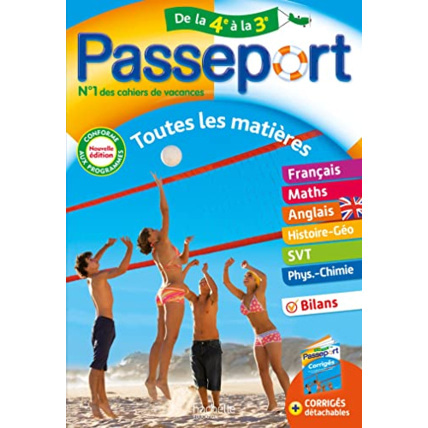 Avis Passeport Toutes les matières De la 4e à la 3e - Cahier de vacances 2023 Hachette Éducation 1