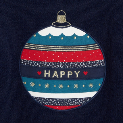 Avis Pull de Noël col rond bleu fille OKAIDI 3