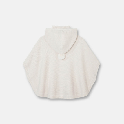 Avis Pull poncho à capuche beige fille OKAIDI 2